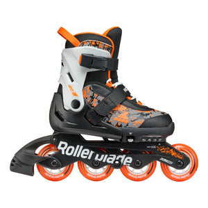 Rollerblade Microblade SL Adj Inline Skates Black/Orange