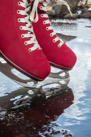 Chaya Merlot Ice Skate Red