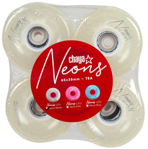 Chaya Neons LED Outdoor Wheels 65mm 78a 4pk