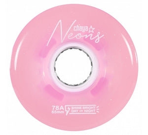 Chaya Neons LED Outdoor Wheels 65mm 78a 4pk