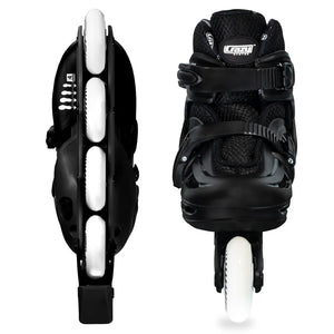 Crazy Inline Skate Blade Size Adjustable Black