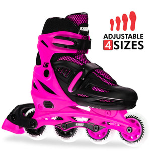 Crazy Inline Skate Blade Size Adjustable Pink