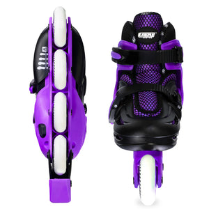 Crazy Inline Skate Blade Size Adjustable Purple