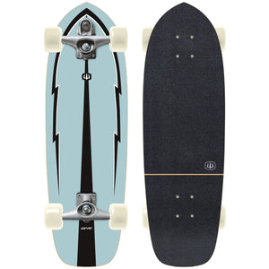 Carver Blue Thunder CX/C7 Raw Complete Surf Skate 30.75" x 9.75"