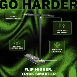 Indo Fusion Tramp Scooter - Black/Green