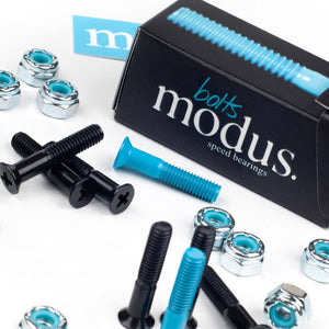 Modus 1.5" Phillip Hardware 10pk - Black/Blue