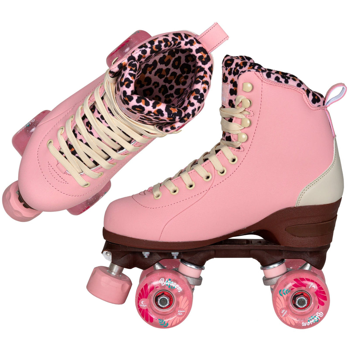 Chaya Miyu Pink Leopard Outdoor Rollerskates
