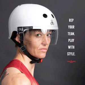 Triple 8 The Visor Certified Helmet SS White Gloss