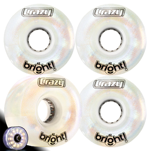Crazy Bright 62mm LED Wheels 4pk