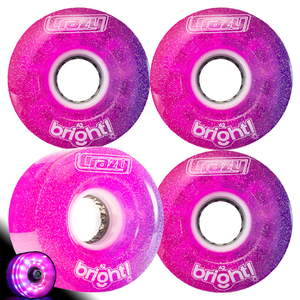Crazy Bright 62mm LED Wheels 4pk