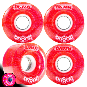 Crazy Bright 62mm LED Wheels 4pk