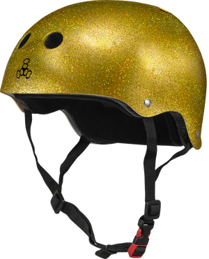 Triple 8 The Certified Helmet SS Gold Glitter