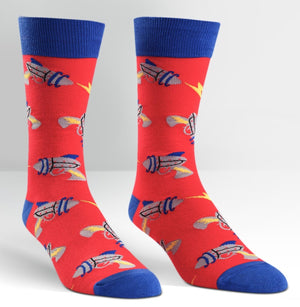 Sock It To Me Rayguns Mens Crew Socks