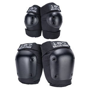 187 Knee & Elbow Pad Combo Pack Black