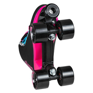 CHAYA MELROSE BLACK/PINK ROLLER SKATES - Skatescool Australia