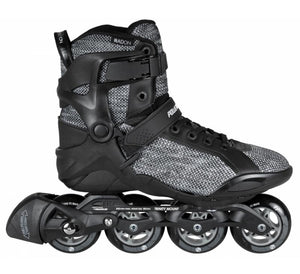 POWERSLIDE SMU RADON TRINITY BLACK WHITE INLINE SKATES - Skatescool Australia