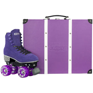 EVOKE SUEDE ROLLER SKATE PURPLE - Skatescool Australia