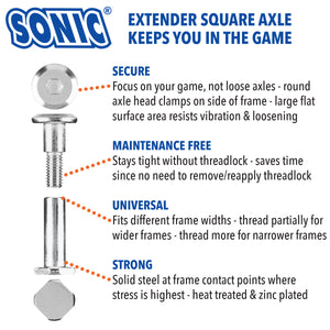 Sonic Extender Square Inline Axle Kit