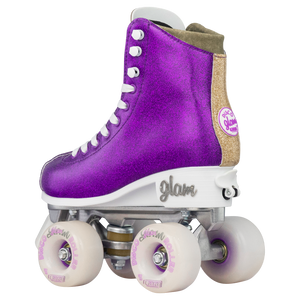 Crazy Glam Adjustable Roller Skates Purple/Gold