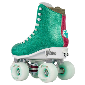 Crazy Glam Adjustable Roller Skates Teal/Pink