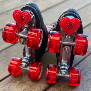 Grindstone Heartstopper Bolt On Toe Stops - Hot Rod Red