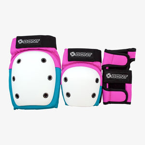 Bont Skate Triple Pad Protection Set Junior Pink/Teal