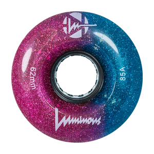 Luminous LED Quad Wheels Glitter 62mm 85a 4pk