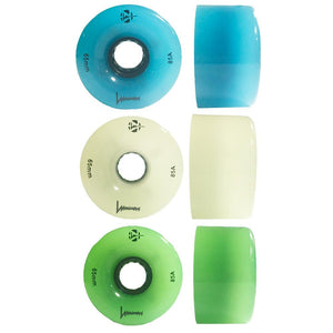 Luminous LED Cruiser Wheels Glow 65mm 85a 4pk