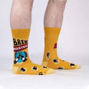 Sock It To Me Brew Master Mens Crew Socks