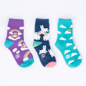 Sock it to Me Sloth Dreams Crew Socks 3pack - Junior