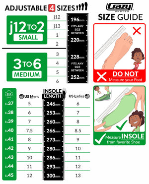 Crazy Retro Roller Skates Black