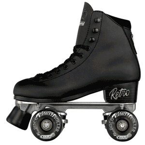 Crazy Retro Roller Skates Black