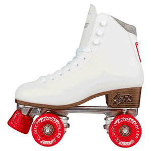 Crazy Retro Roller Skates White