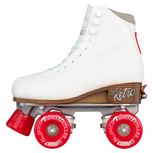 Crazy Retro Adjustable Roller Skates White