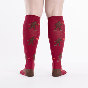 Sock It To Me Sasquatch Valentine Knee High Socks