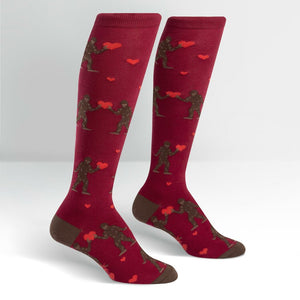 Sock It To Me Sasquatch Valentine Knee High Socks