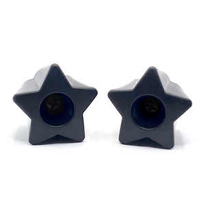 RollerStuff Twinkle Toes Bolt On Toe Stops Paul Stanley Black