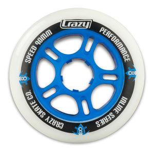 Crazy Inline Wheels 90mm 80a Each