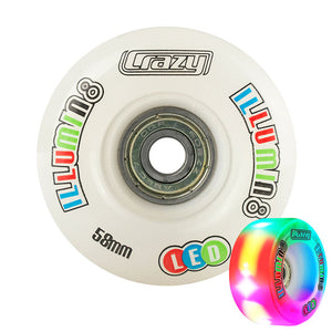 Crazy Illumin8 58mm LED Light Up Wheels 2pk