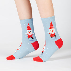 Sock It To Me SANTA GNOME YOUTH (AGED 3-6) CREW SOCKS