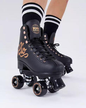 RIO ROLLER ROSE BLACK SKATES - Skatescool Australia