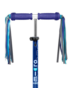 Micro Scooter Ribbons - Blue Reflective