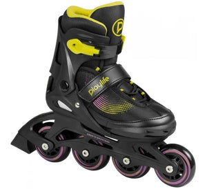 PLAYLIFE JOKER YELLOW ADJUSTABLE INLINE SKATES - Skatescool Australia