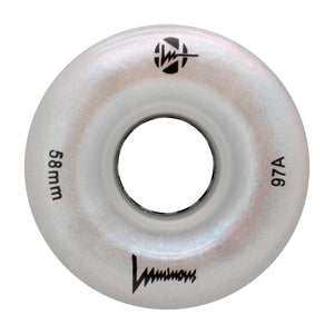 Luminous LED Quad Wheels Glitter 58mm 4pk