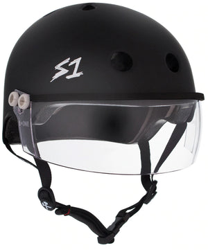 S1 Lifer Visor Helmet - Black Matte - Skatescool Australia