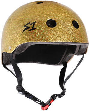 S1 Mini Lifer Helmet - Gold Glitter