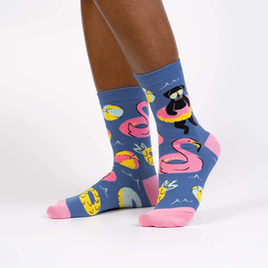 SOCK IT TO ME SUMMER PUGGIN' WOMENS CREW SOCKS
