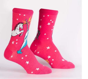 Sock It To Me Unicorn Vs Narwhal Womens Crew Socks