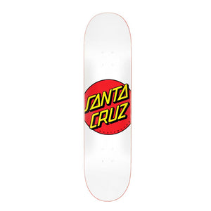 Santa Cruz Skateboard Deck Classic Dot 8.0" White