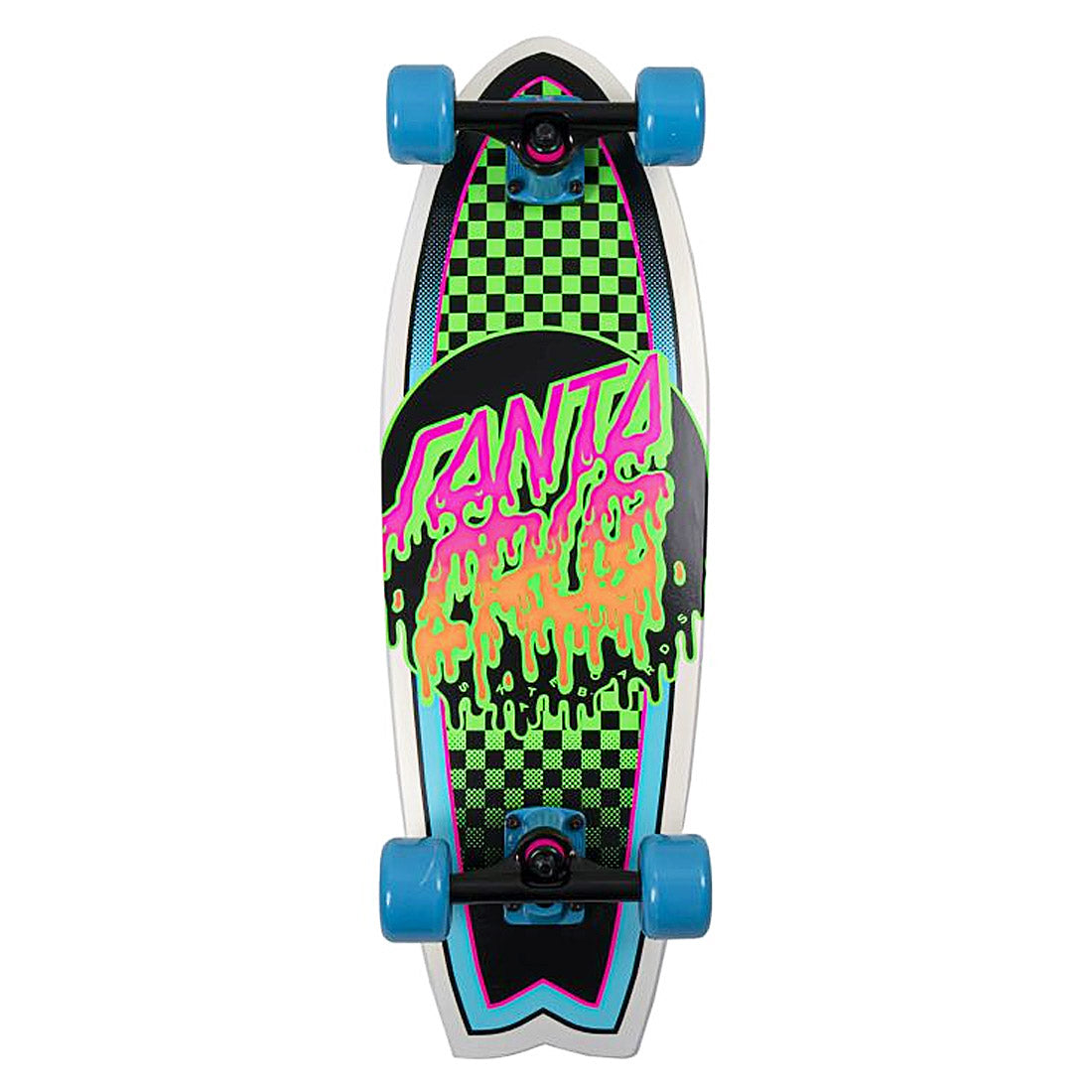 Santa Cruz Cruiser Skateboard Complete Rad Dot Shark 27.7